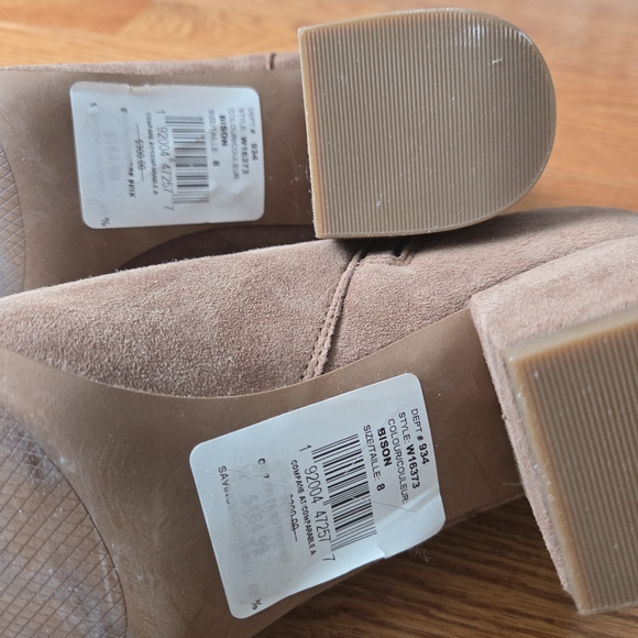 Cole Haan Elyse Brown Suede Ankle Boots In Bison Size 8 - Picture 14 of 15